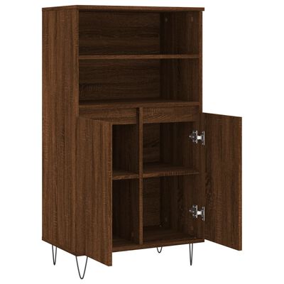 vidaXL Skříň highboard hnědý dub 60 x 36 x 110 cm kompozitní dřevo