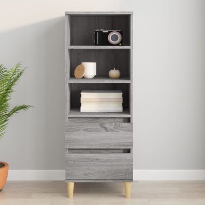 vidaXL Skříň highboard šedá sonoma 40 x 36 x 110 cm kompozitní dřevo