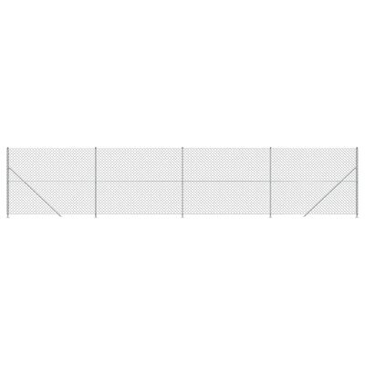 vidaXL Drátěné pletivo s přírubami stříbrné 1,8 x 10 m