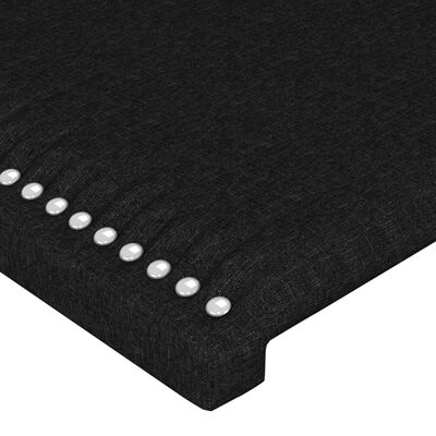 vidaXL Čelo postele s LED černé 180x5x78/88 cm textil