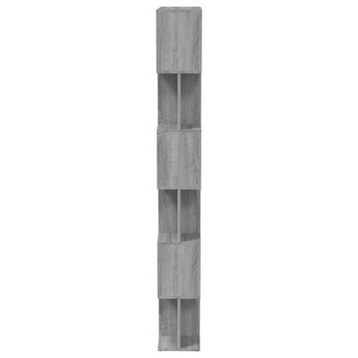 vidaXL Knihovna/dělicí stěna šedá sonoma 80x24x192 cm kompozitní dřevo