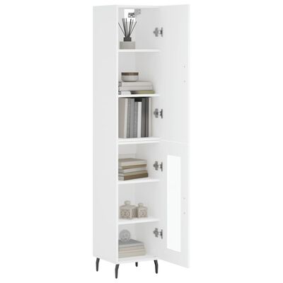 vidaXL Skříň highboard bílá 34,5 x 34 x 180 cm kompozitní dřevo