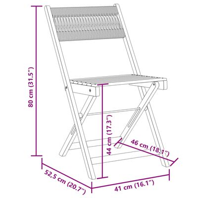 vidaXL 3dílný bistro set šedý polypropylen a masivní dřevo