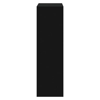 vidaXL Botník černý 63x24x81 cm kompozitní dřevo