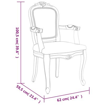 vidaXL Jídelní židle 2 ks 62 x 59,5 x 100,5 cm len