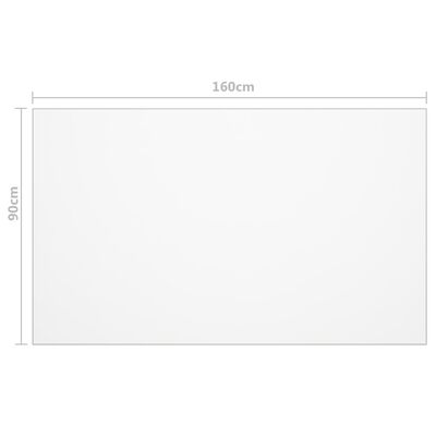 vidaXL Ochranná fólie na stůl matná 160 x 90 cm 2 mm PVC