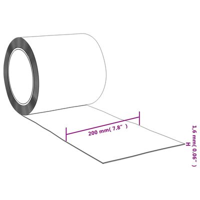 vidaXL Závěs do dveří červený 200 mm x 1,6 mm 25 m PVC