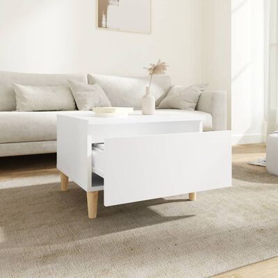 vidaXL Odkládací stolek bílý 50 x 46 x 35 cm kompozitní dřevo