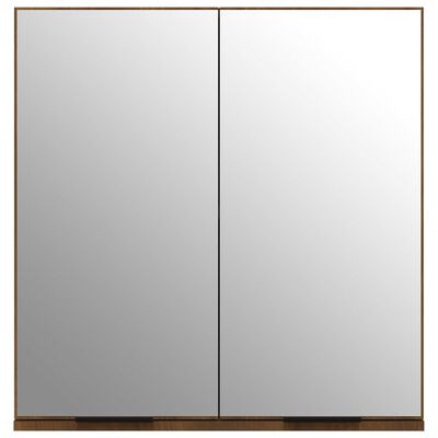 vidaXL Koupelnová zrcadlová skříňka hnědý dub 64 x 20 x 67 cm