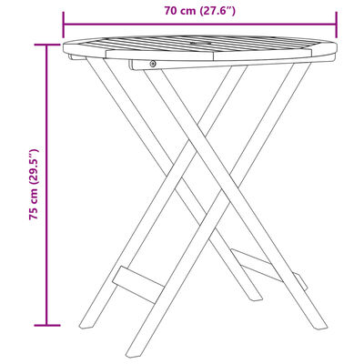 vidaXL 3dílný bistro set černý polyratan a masivní dřevo