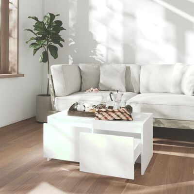 vidaXL Konferenční stolek bílý 90 x 50 x 41,5 cm kompozitní dřevo