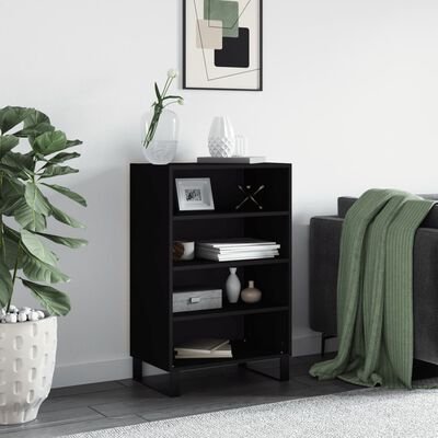 vidaXL Skříň highboard černá 57 x 35 x 90 cm kompozitní dřevo