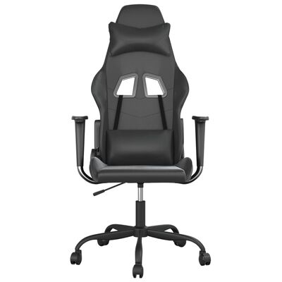 vidaXL Herní židle černá umělá kůže