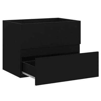 vidaXL Skříňka pod umyvadlo černá 60 x 38,5 x 45 cm kompozitní dřevo