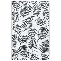vidaXL Venkovní koberec bílý a černý 80 x 150 cm PP