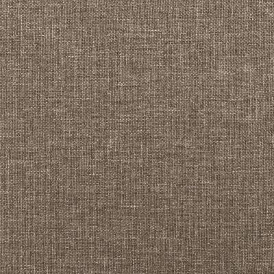 vidaXL Box spring postel s matrací a LED taupe 120x190 cm textil