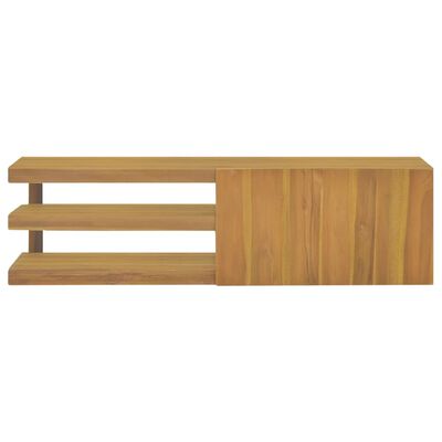 vidaXL Nástěnná koupelnová skříňka 110 x 40 x 30 cm masivní teak