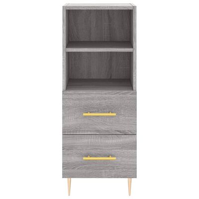 vidaXL Skříň highboard šedá sonoma 34,5 x 34 x 180 cm kompozitní dřevo