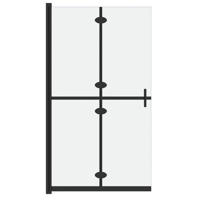 vidaXL Skládací sprchová zástěna mléčné ESG sklo 100 x 190 cm