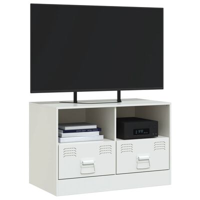 vidaXL TV skříňka bílá 67 x 39 x 44 cm ocel