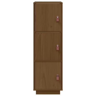 vidaXL Skříň highboard medově hnědá 34x40x108,5 cm masivní borovice