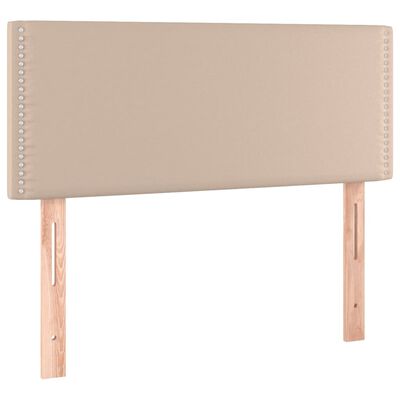 vidaXL Box spring postel s matrací cappuccino 100x200 cm umělá kůže