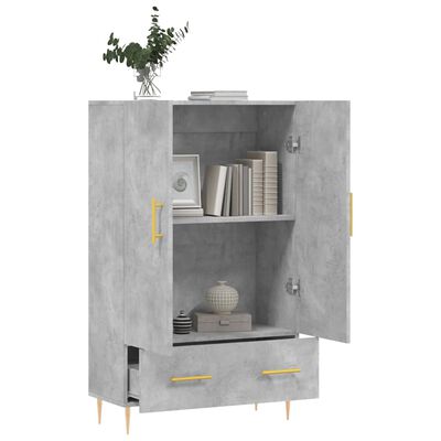 vidaXL Skříň highboard betonově šedá 69,5x31x115 cm kompozitní dřevo