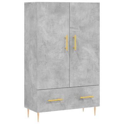 vidaXL Skříň highboard betonově šedá 69,5x31x115 cm kompozitní dřevo