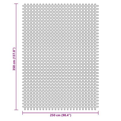 vidaXL Kempingová podložka modrá 3,5 x 2,5 m