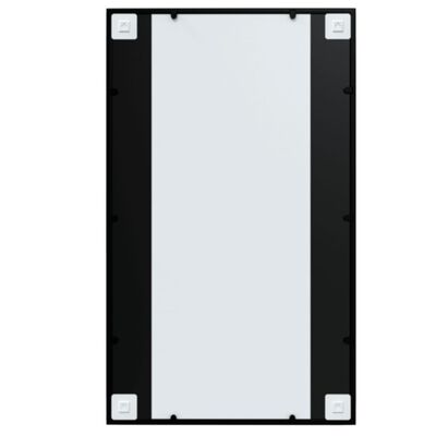 vidaXL Nástěnná zrcadla 2 ks černá 100 x 60 cm kov