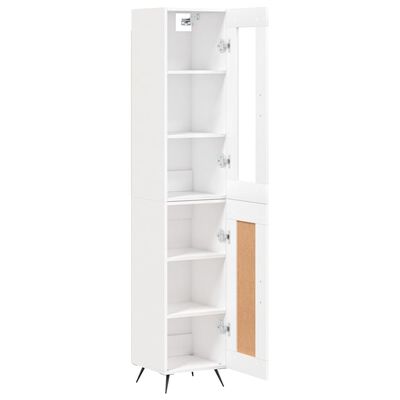 vidaXL Skříň highboard bílá 34,5 x 34 x 180 cm kompozitní dřevo