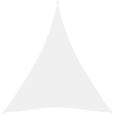 vidaXL Stínící plachta oxfordská látka trojúhelníková 5 x 7 x 7 m bílá