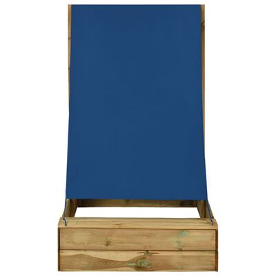 vidaXL Pískoviště se stříškou 80 x 60 x 97,5 cm impregnovaná borovice