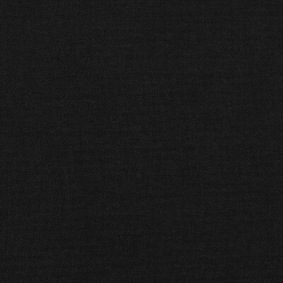 vidaXL Čelo postele s LED černé 200x5x78/88 cm textil