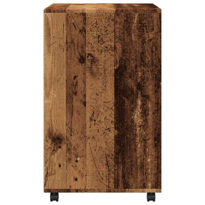 vidaXL Skříňka na kolečkách old wood 60x48x81 cm kompozitní dřevo