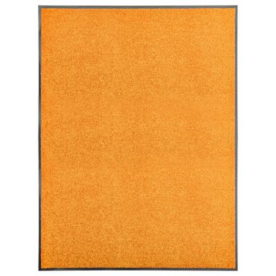vidaXL Rohožka pratelná oranžová 90 x 120 cm