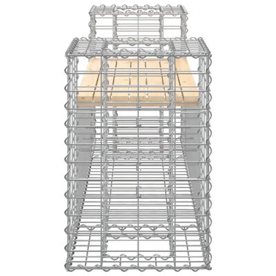 vidaXL Zahradní lavice gabionový design 183x41x60,5cm masivní borovice