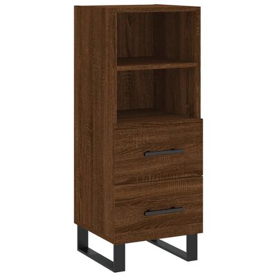 vidaXL Skříň highboard hnědý dub 34,5 x 34 x 180 cm kompozitní dřevo