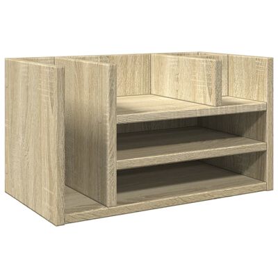 vidaXL Stolní organizér dub sonoma 44,5 x 24 x 25 cm kompozitní dřevo