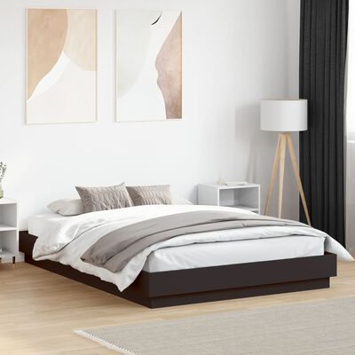 vidaXL Rám postele černý 150 x 200 cm kompozitní dřevo