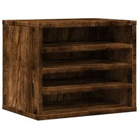 vidaXL Stolní organizér kouřový dub 36 x 26 x 29,5 cm kompozitní dřevo