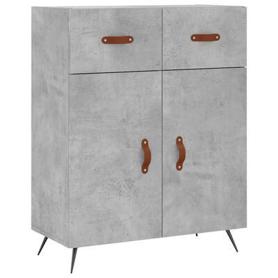 vidaXL Skříň highboard betonově šedá 69,5x34x180 cm kompozitní dřevo