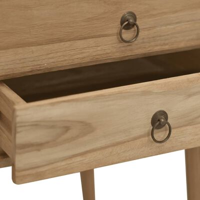 vidaXL Psací stůl se 2 zásuvkami 110 x 52 x 75 cm masivní teak