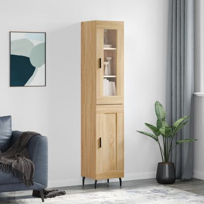 vidaXL Skříň highboard dub sonoma 34,5 x 34 x 180 cm kompozitní dřevo