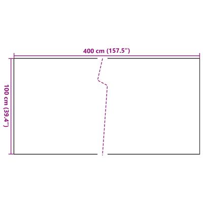 vidaXL Balkonová zástěna hnědá a černá 400 x 100 cm polyratan