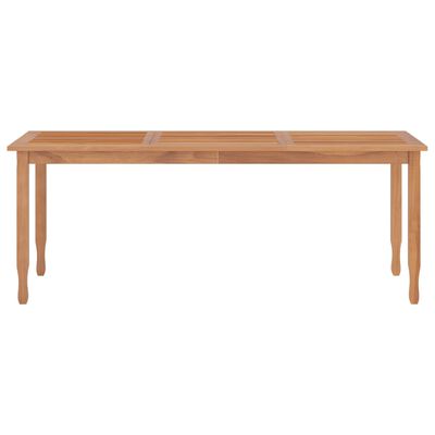 vidaXL Zahradní jídelní stůl 200 x 90 x 75 cm masivní teak