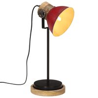 vidaXL Stolní lampa 25 W červená patina 17 x 17 x 50 cm E27