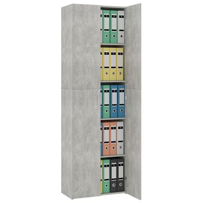 vidaXL Kancelářská skříň betonově šedá 60x32x190 cm kompozitní dřevo