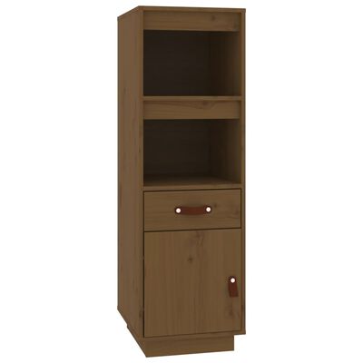 vidaXL Skříň highboard medově hnědá 34x40x108,5 cm masivní borovice