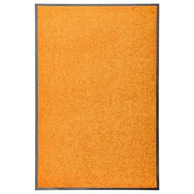 vidaXL Rohožka pratelná oranžová 60 x 90 cm
